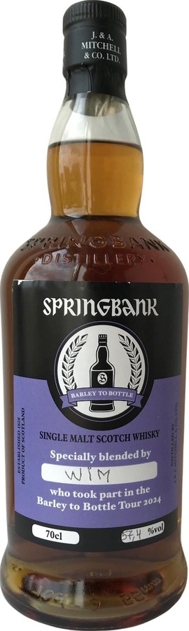 Springbank Barley to Bottle Tour 2024 WIM 57.4% 700ml