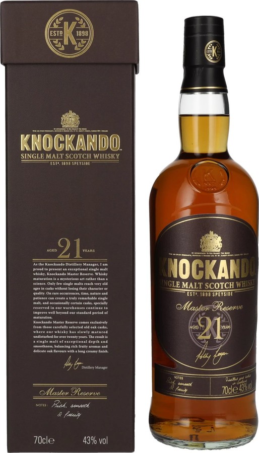 Knockando 21yo Master Reserve 43% 700ml