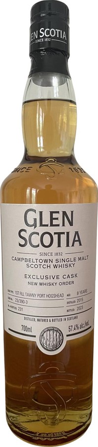 Glen Scotia 2015 Exclusive Cask New Whisky Order & BSW Liquor 57.4% 700ml