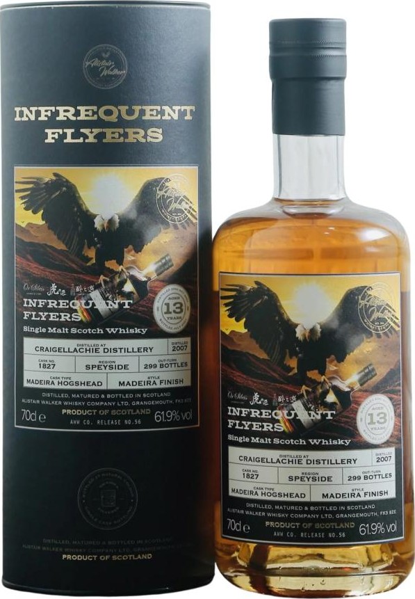 Craigellachie 2007 AWWC Infrequent Flyers Or Sileis X Hu Zhi Xuan 61.9% 700ml