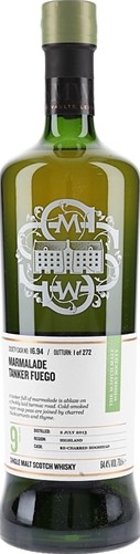 Glenturret 2013 SMWS 16.94 Marmalade tanker fuego 64.4% 700ml