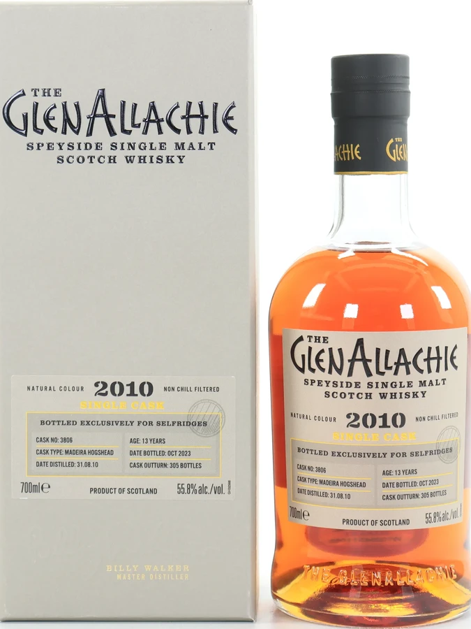 Glenallachie 2010 Single Cask Madeira Hogshead Selfridges 55.8% 700ml