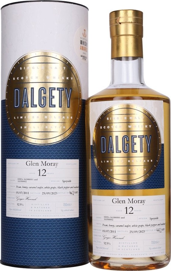 Glen Moray 2011 HWM Dalgety Hogshead 52.5% 700ml