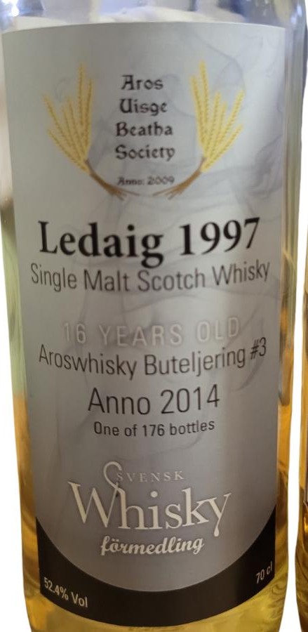 Ledaig 1997 SWf Aroswhisky Buteljering #3 52.4% 700ml