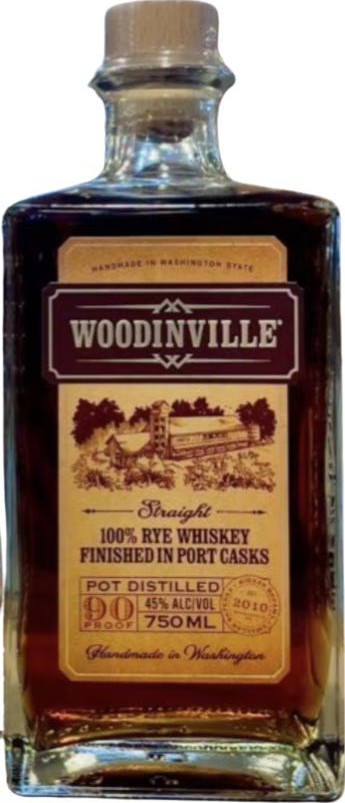 Woodinville 100% Rye Whisky Finished In Port Casks 45% 750ml