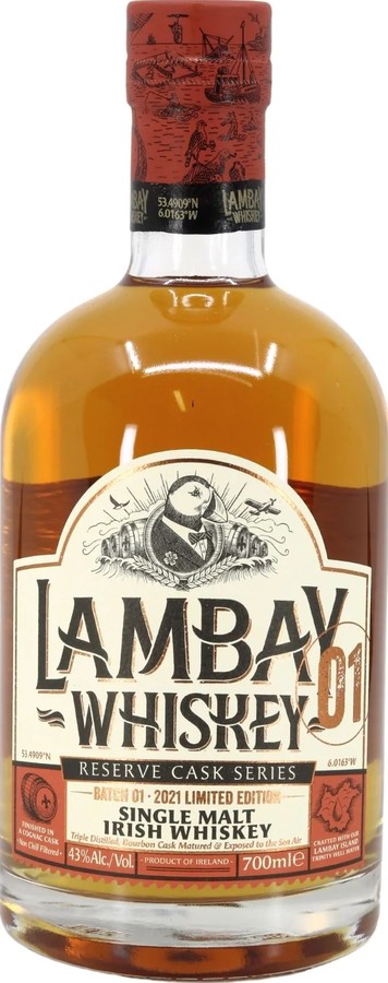 Lambay Whisky Reserve cask series LIWC 43% 700ml