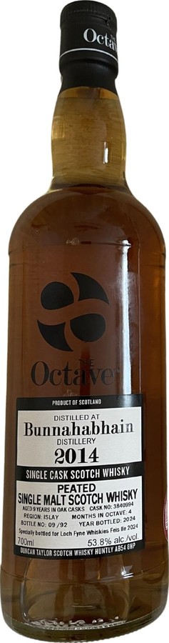 Bunnahabhain 2014 DT The Octave Loch Fyne Whiskies 53.8% 700ml