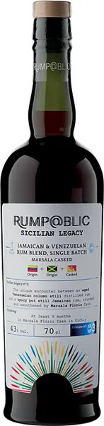 Rump@Blic Jamaican & Venezuelan Batch #3 43% 700ml