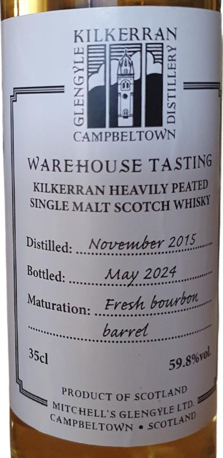 Kilkerran 2015 Warehouse Tasting 59.8% 350ml