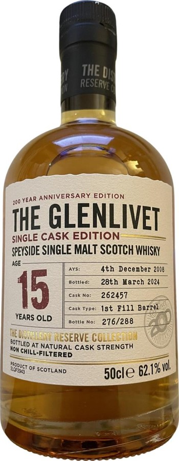 Glenlivet 2008 The Distillery Reserve Collection 62.1% 500ml