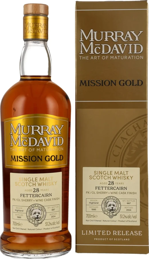 Fettercairn 1995 MM Mission Gold 51.2% 700ml