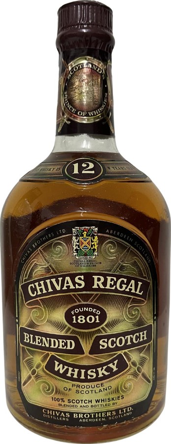 Chivas Regal 12yo Ubersee Spirituosen Import GmbH Hamburg 43% 750ml