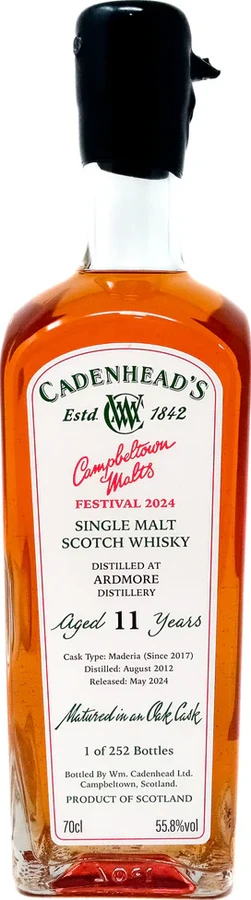 Ardmore 2012 CA Campbeltown Malts Festival 2024 55.8% 700ml