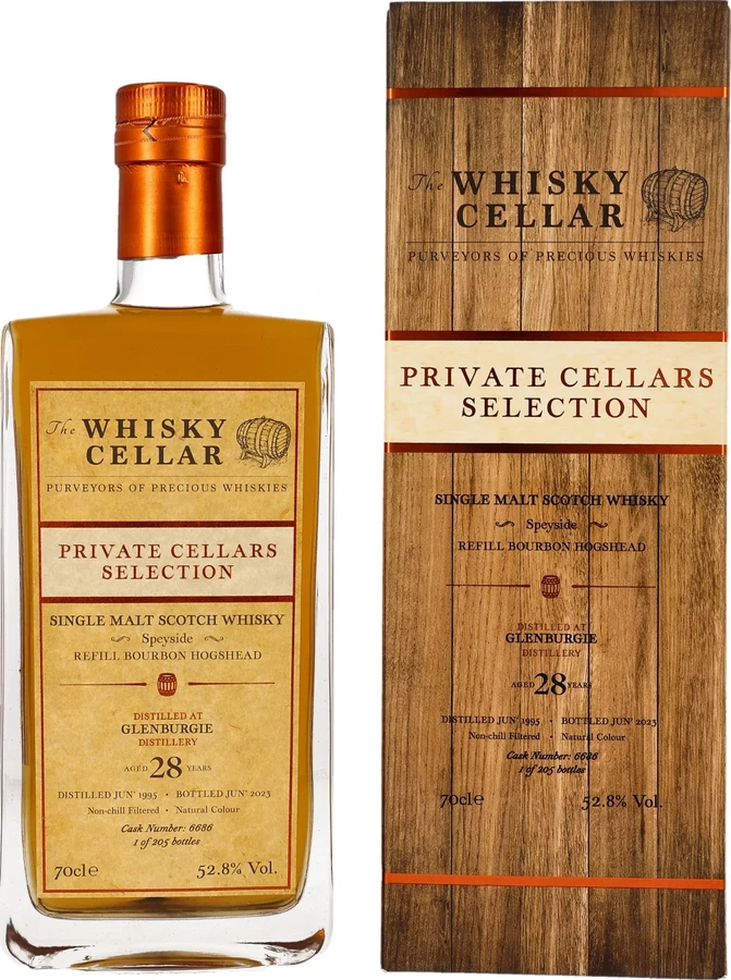 Glenburgie 1995 TWCe Private Cellars Selection Refill Bourbon Hogshead 52.8% 700ml