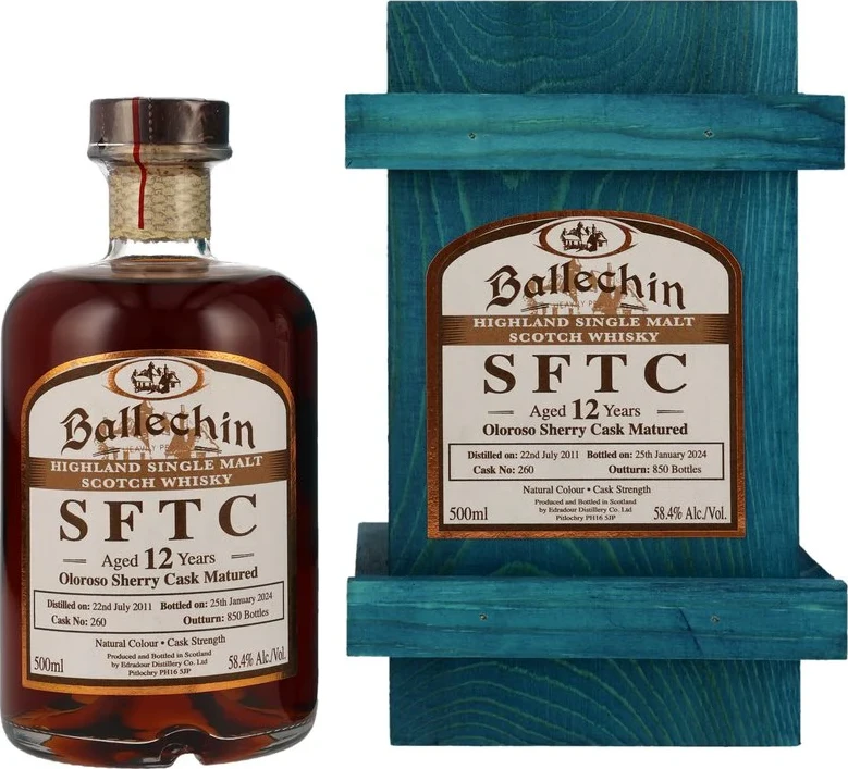 Ballechin 2011 SFTC Oloroso Sherry Cask Matured 58.4% 500ml