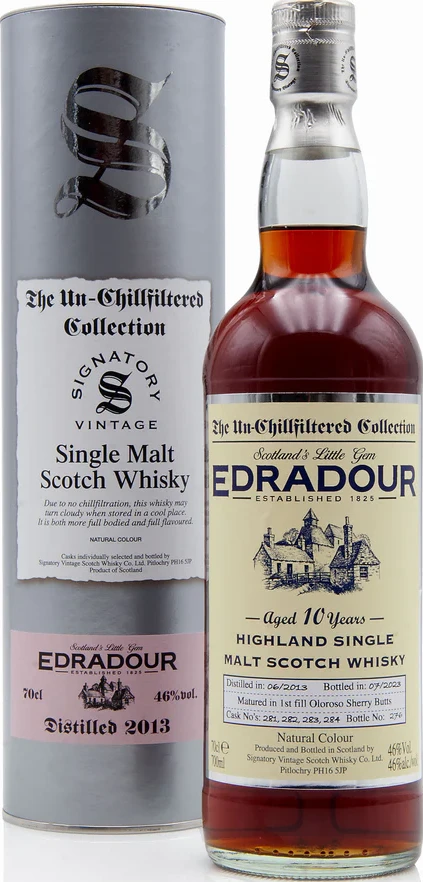 Edradour 2013 SV The Un-Chillfiltered Collection 46% 700ml