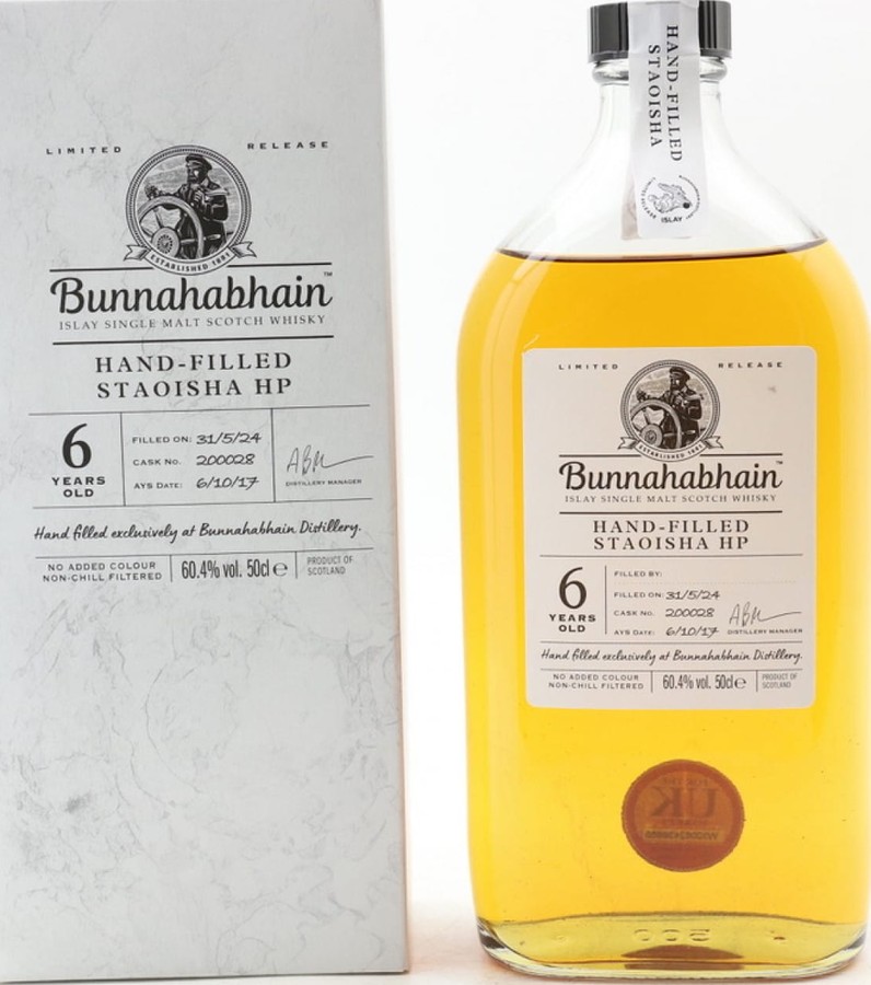 Bunnahabhain 2017 Hand bottled available only at the distillery 60.4% 500ml