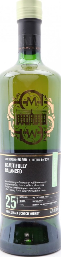 Ardmore 1997 SMWS 66.250 Beautifully balanced 55% 700ml