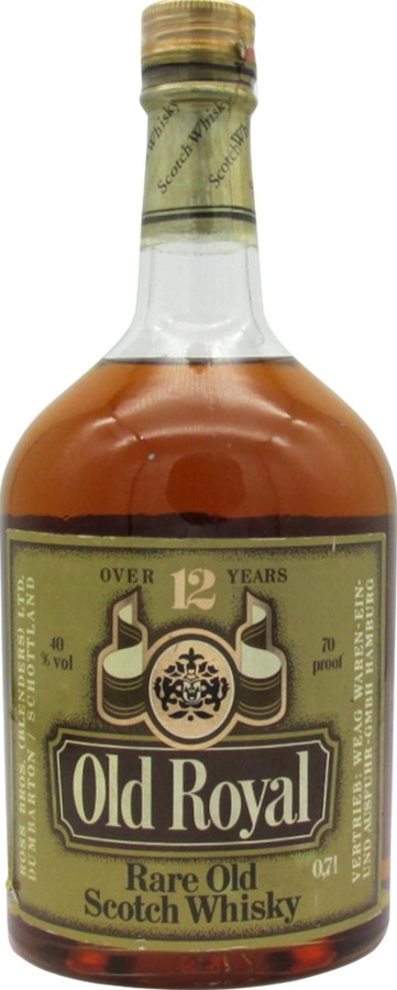 Old Royal 12yo Rare Old Scotch Whisky WEAG Waren Ein- und Ausfuhr GmbH Hamburg 40% 700ml