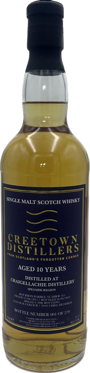 Craigellachie 2013 WhB Creetown Distillers Bourbon 52.1% 700ml