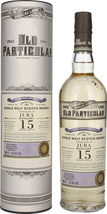 Isle of Jura 2008 DL Old Particular refill hogshead 48.4% 700ml