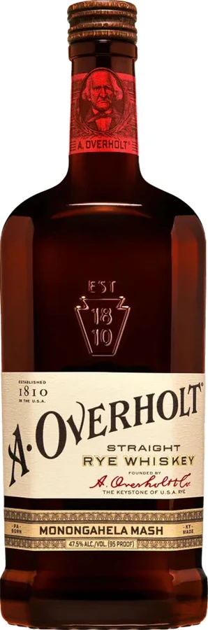 A. Overholt 4yo Straight Rye Whisky 47.5% 750ml