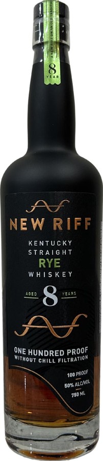 New Riff 8yo Kentucky Straight Rye Whisky 50% 750ml