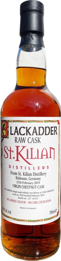 St. Kilian 2019 BA Raw Cask 60% 700ml