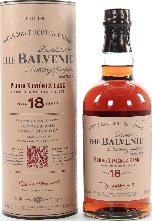 Balvenie 18yo Pedro Ximenez Cask Travel Retail Only 48.7% 700ml