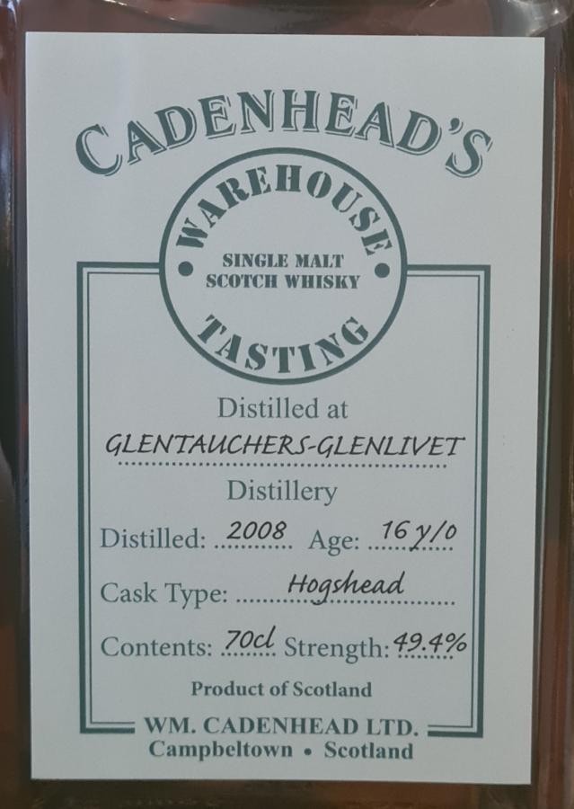 Glentauchers 2008 CA Warehouse Tasting 49.4% 700ml