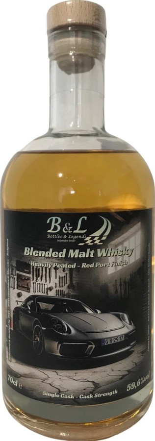 Blended Malt Whisky Heavily Peated Red Port Finish Legendary Cars 59.6% 700ml