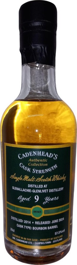 Glenallachie 2014 CA Authentic Collection 57.5% 200ml