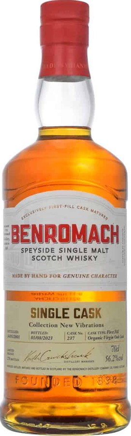 Benromach 2001 1st Fill Organic Virgin Oak LMDW 56.2% 700ml