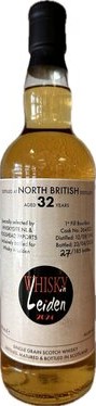 North British 1991 Hhd Whisky in Leiden 46.6% 700ml