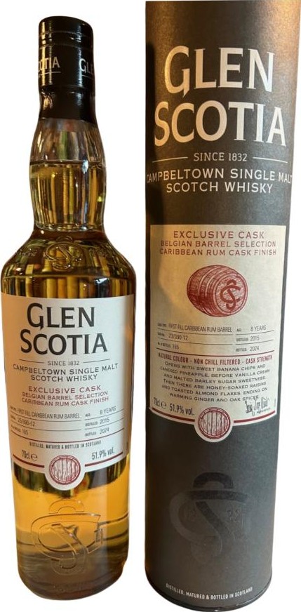 Glen Scotia 2015 Exclusive Cask Belgie 51.9% 700ml