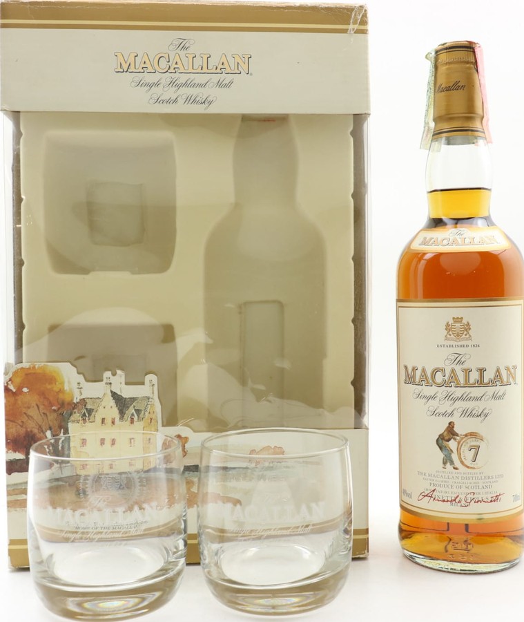 Macallan 7yo Giovinetti & Figli Import Giftbox With Glasses 40% 700ml