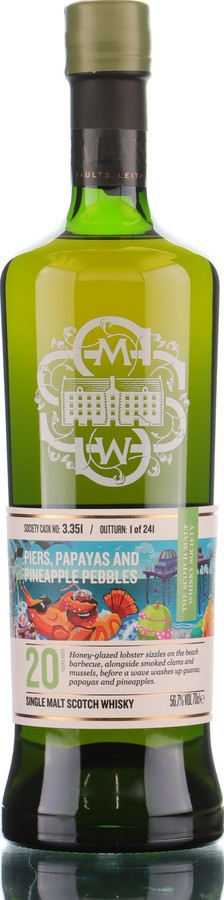 Bowmore 2004 SMWS 3.351 Piers papayas and pineapple pebbles Celebrating the 20yo journey of ambassador Olaf Meier at the Society 56.7% 700ml