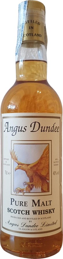 Angus Dundee Pure Malt ADD El Aquila Real Hypercor S.A. Madrid 40% 700ml