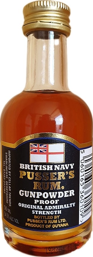 Pussers British Navy Gunpowder Proof Miniature 54.5% 50ml