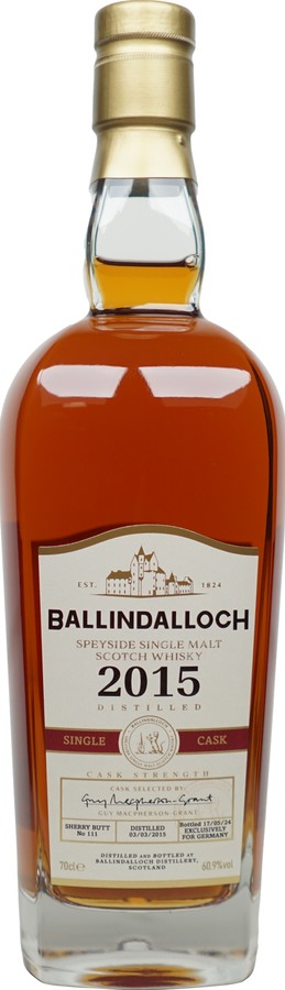 Ballindalloch 2015 Single Cask Germany 60.9% 700ml