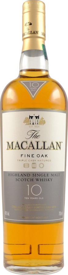 Macallan 10yo Fine Oak Triple Cask Matured 40% 700ml