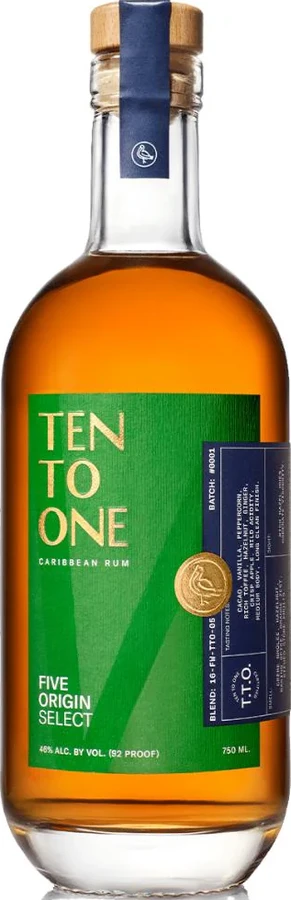 Ten To One Five Origin Select 46% 750ml