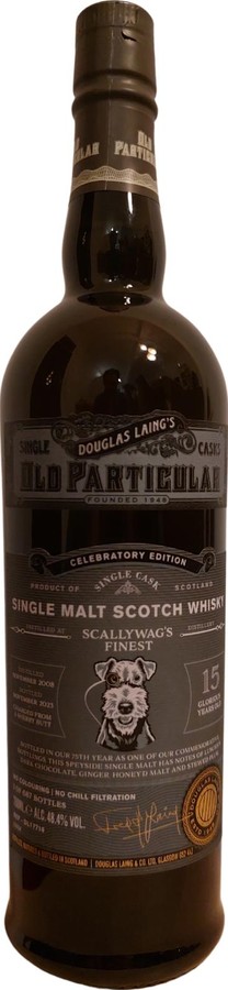 Scallywag 2008 DL Old Particular Celebratory Edition sherry butt 75th Anniversary of Douglas Laing 48.4% 700ml