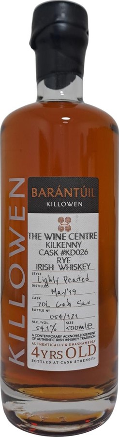 Killowen 2019 Barantuil The Wine Centre Kilkenny 54.1% 500ml