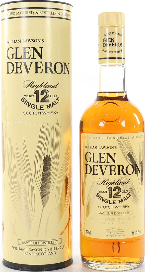 Glen Deveron 12yo William Lawson's Highland Single Malt Martini & Rossi Barcelona 43% 750ml