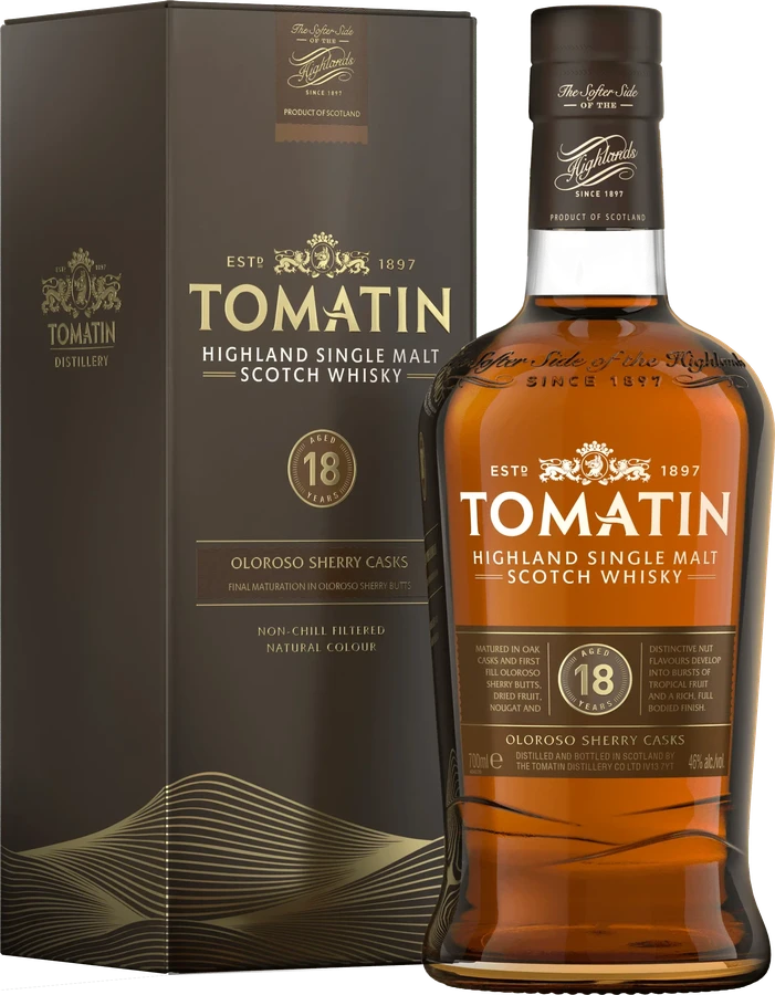 Tomatin 18yo Oloroso Sherry Casks 46% 700ml