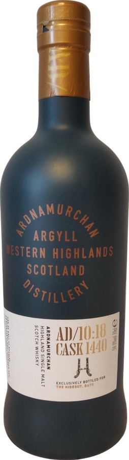 Ardnamurchan 2018 AD 10:18 Cask 1440 The Hideout BATH 58% 700ml