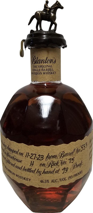 Blanton's The Original Single Barrel Bourbon Whisky 46.5% 700ml