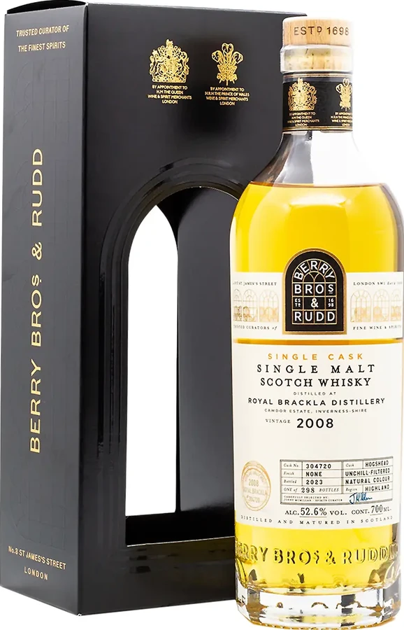 Royal Brackla 2008 BR Single Cask 52.6% 700ml