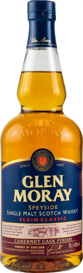 Glen Moray Elgin Classic Cabernet Cask Finish 40% 700ml